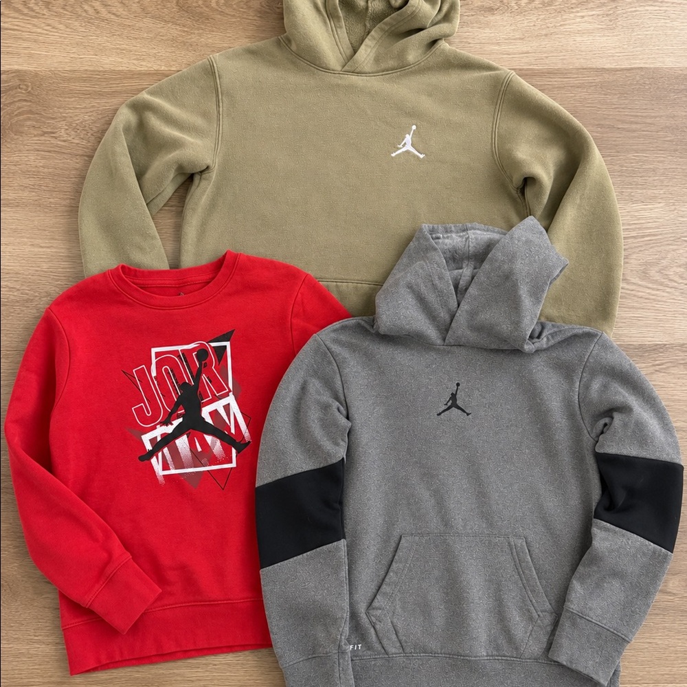 Jordan Boys Hoodie & Sweatshirt Bundle Size 12-13 | 3 Pieces